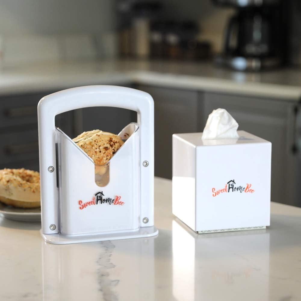 Cortador de Bagels Sweet Home Bee Acero Inoxidable Blanco 0.6kg