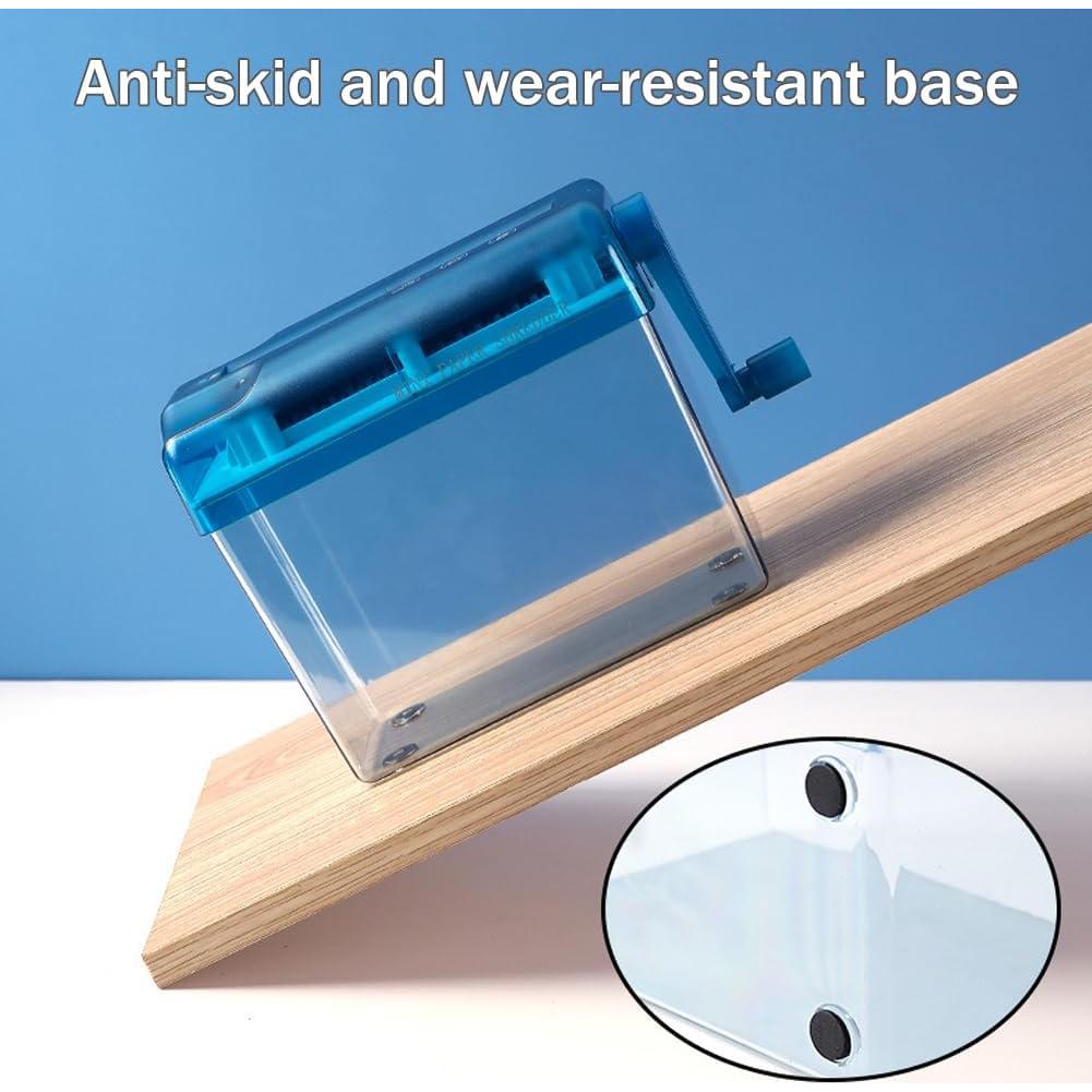 Mini Trituradora Manual Kakalote Azul para Papel y Documentos