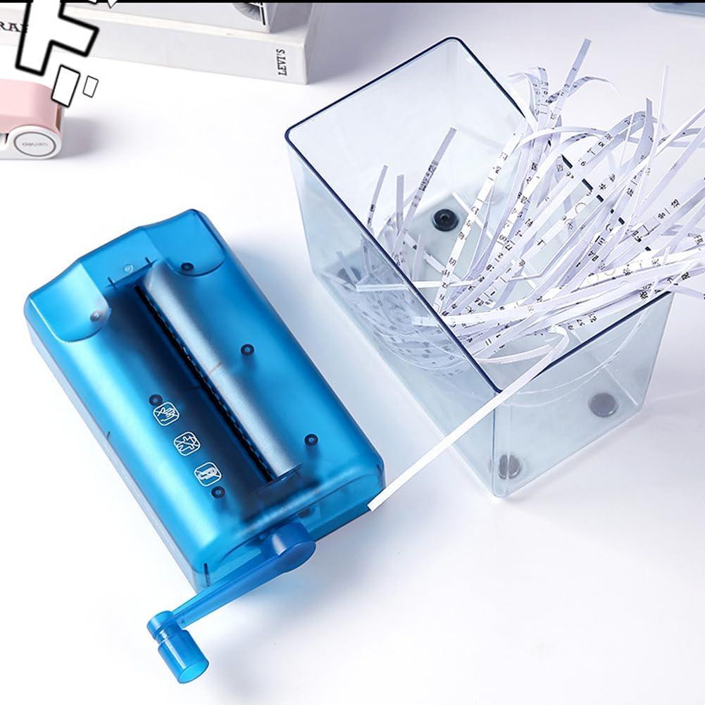 Mini Trituradora Manual Kakalote Azul para Papel y Documentos
