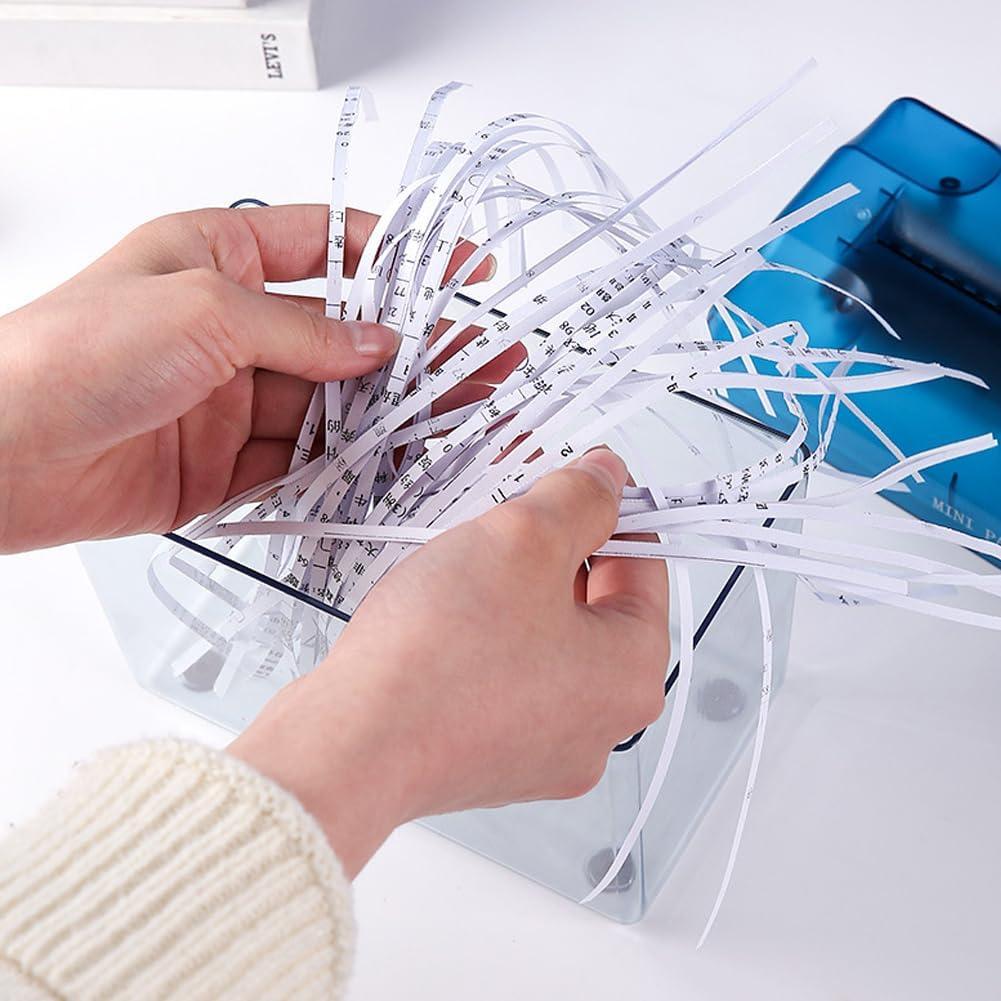 Mini Trituradora Manual Kakalote Azul para Papel y Documentos