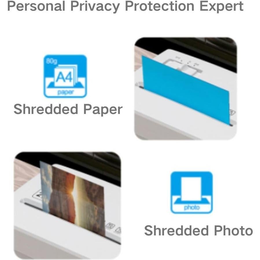 Destructora de Papel Micro Corte Suntech 2 Hojas A4 Blanca