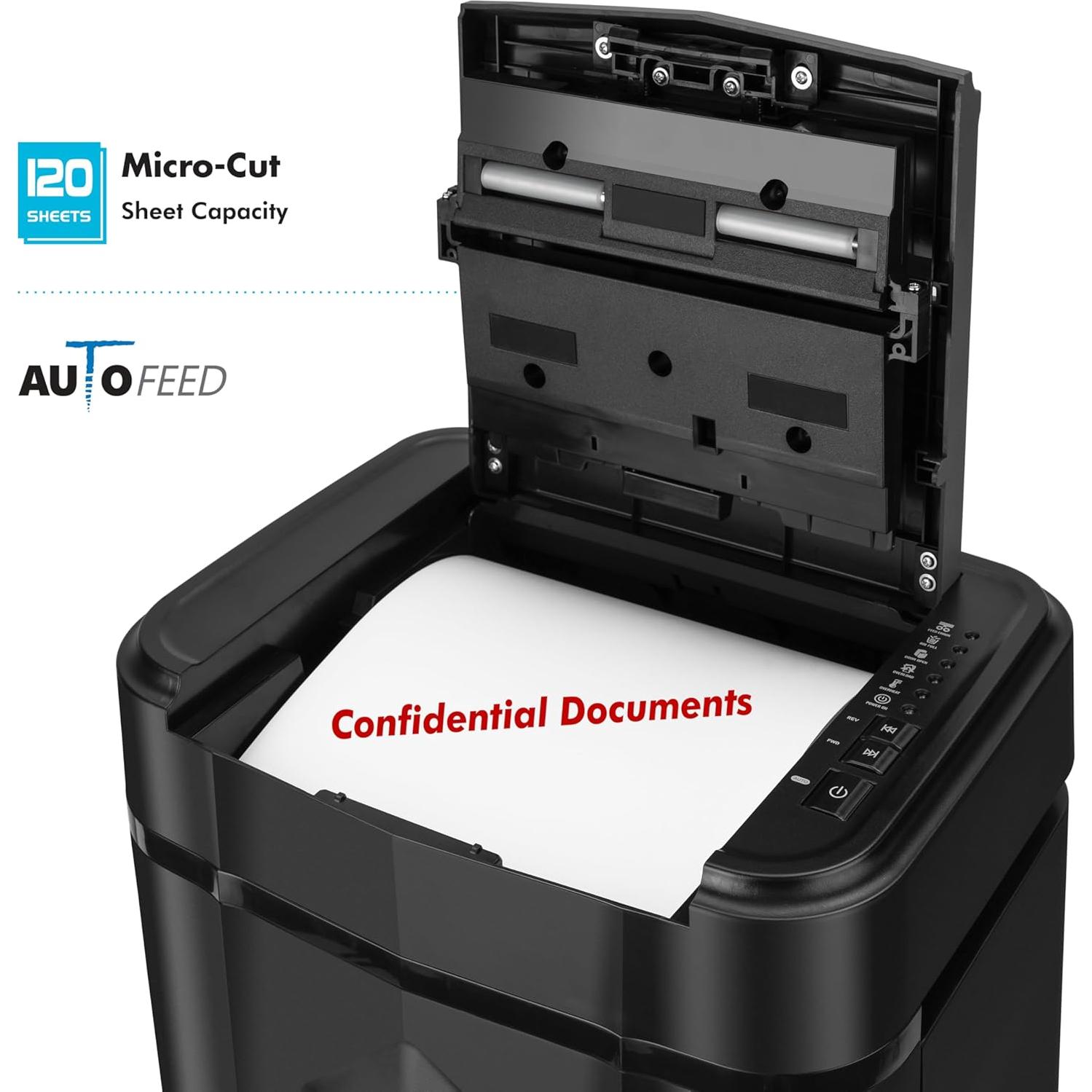 Destructora de papel y tarjetas Aurora AU125ME P-5 120 hojas