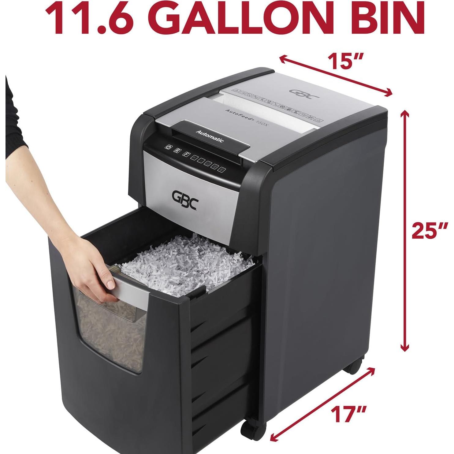 Trituradora de Papel GBC AutoFeed+ 150X, Corte Super Cruzado, 150 Hojas