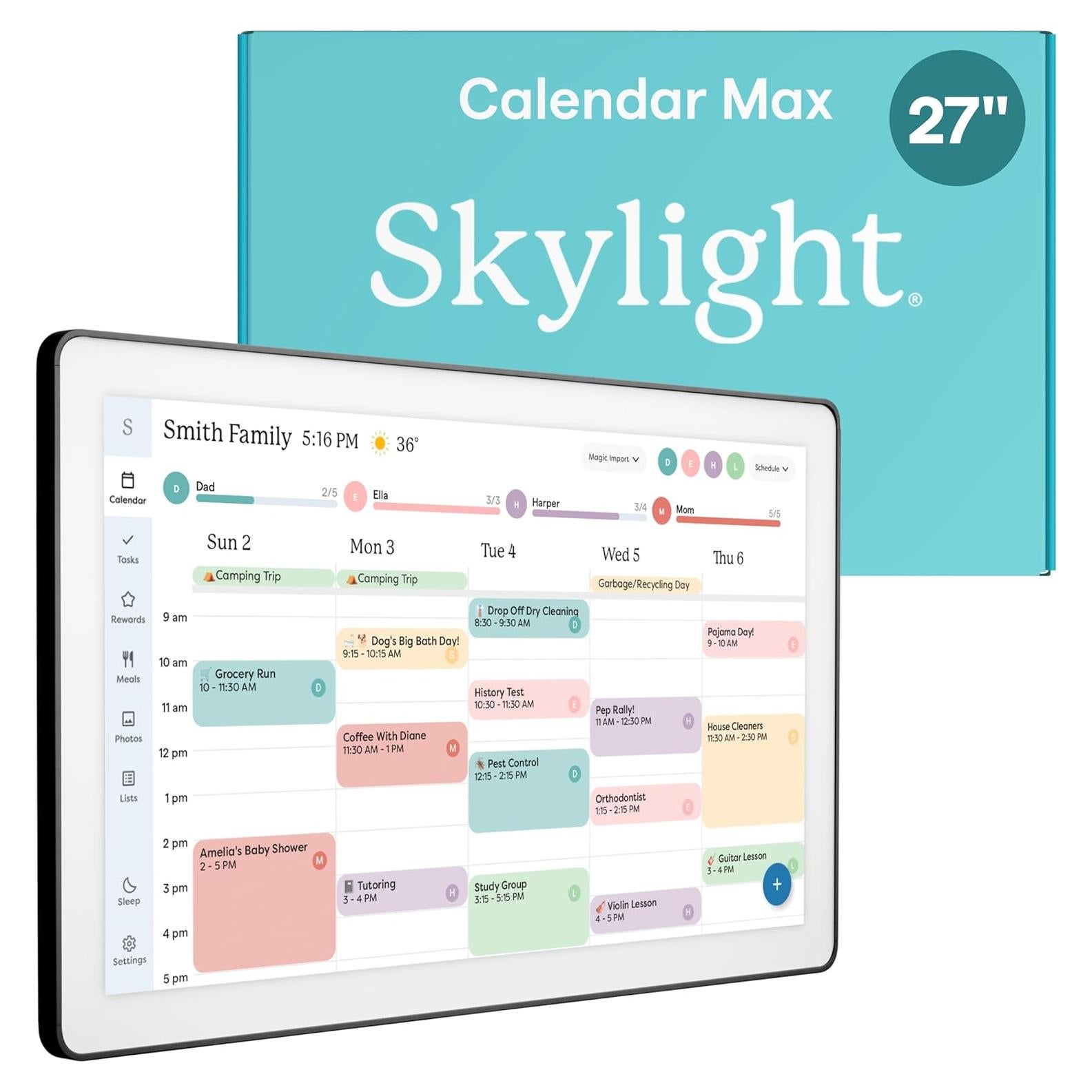 Calendario Digital Skylight Max 27" Pantalla Táctil HD