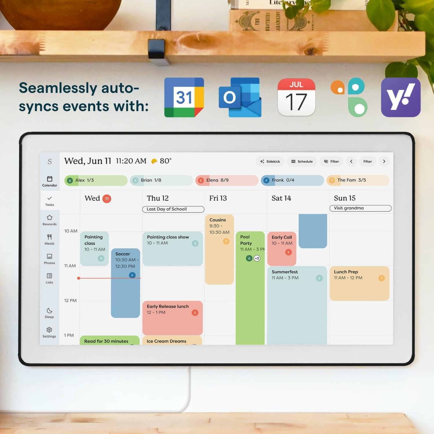 Calendario Digital Skylight Max 27" Pantalla Táctil HD