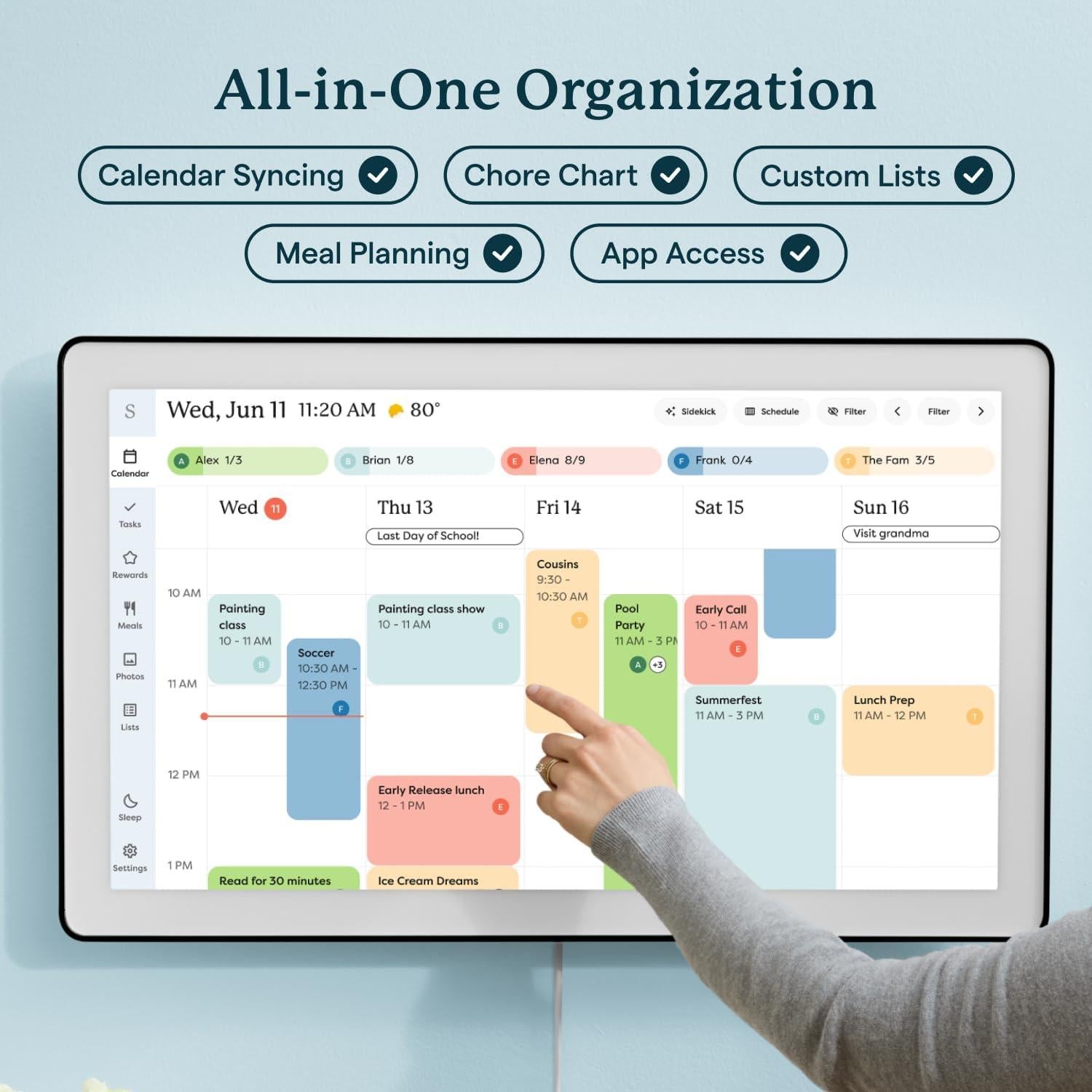 Calendario Digital Skylight Max 27" Pantalla Táctil HD