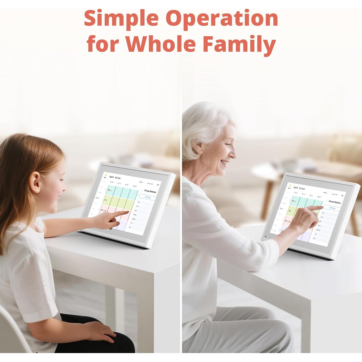 Calendario Digital 10" Dragon Touch Blanco Táctil con APP