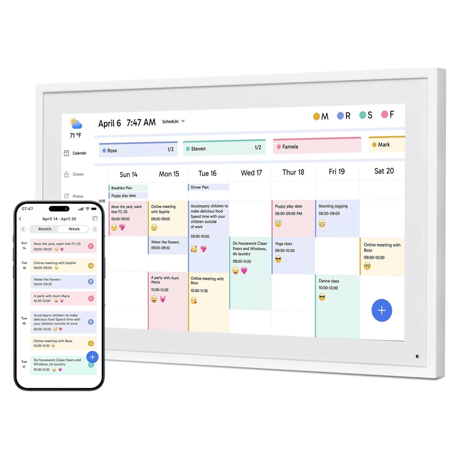 Calendario Digital Dragon Touch 15.6" FHD Táctil Interactivo