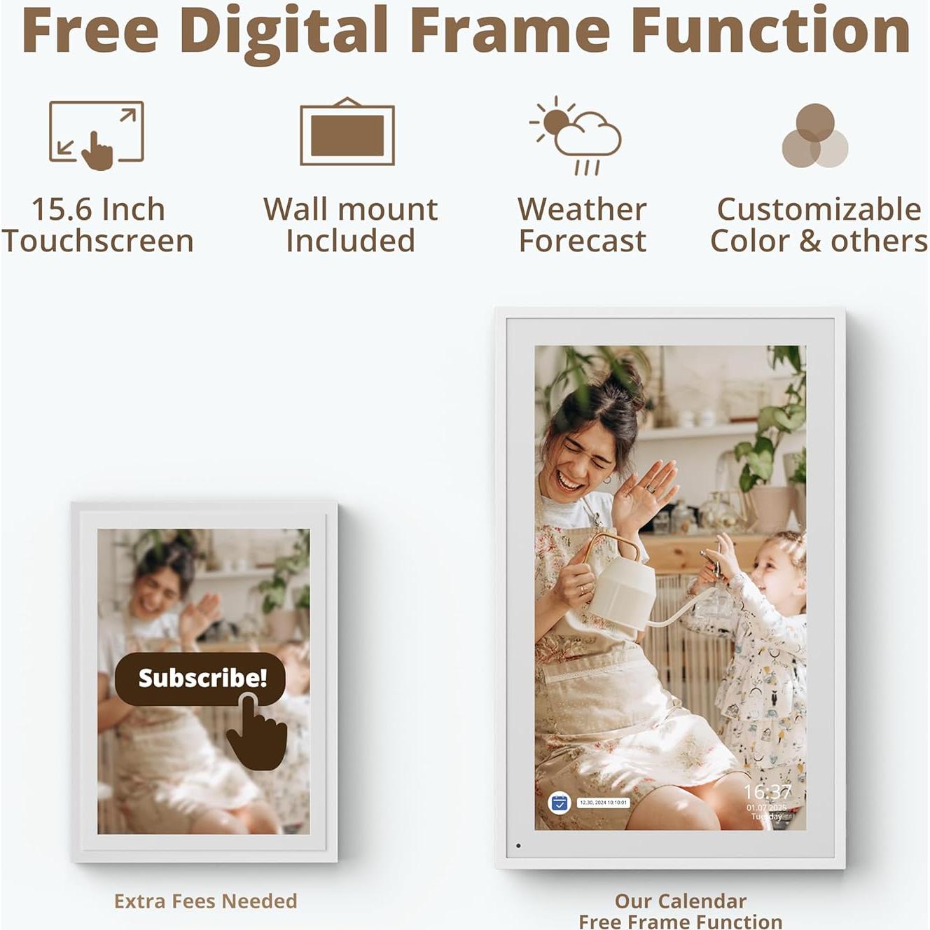 Calendario Digital Dragon Touch 15.6" FHD Táctil Interactivo