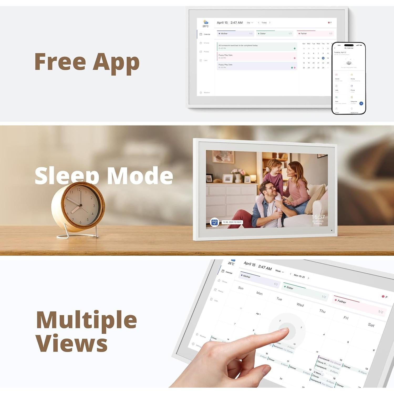 Calendario Digital Dragon Touch 15.6" FHD Táctil Interactivo