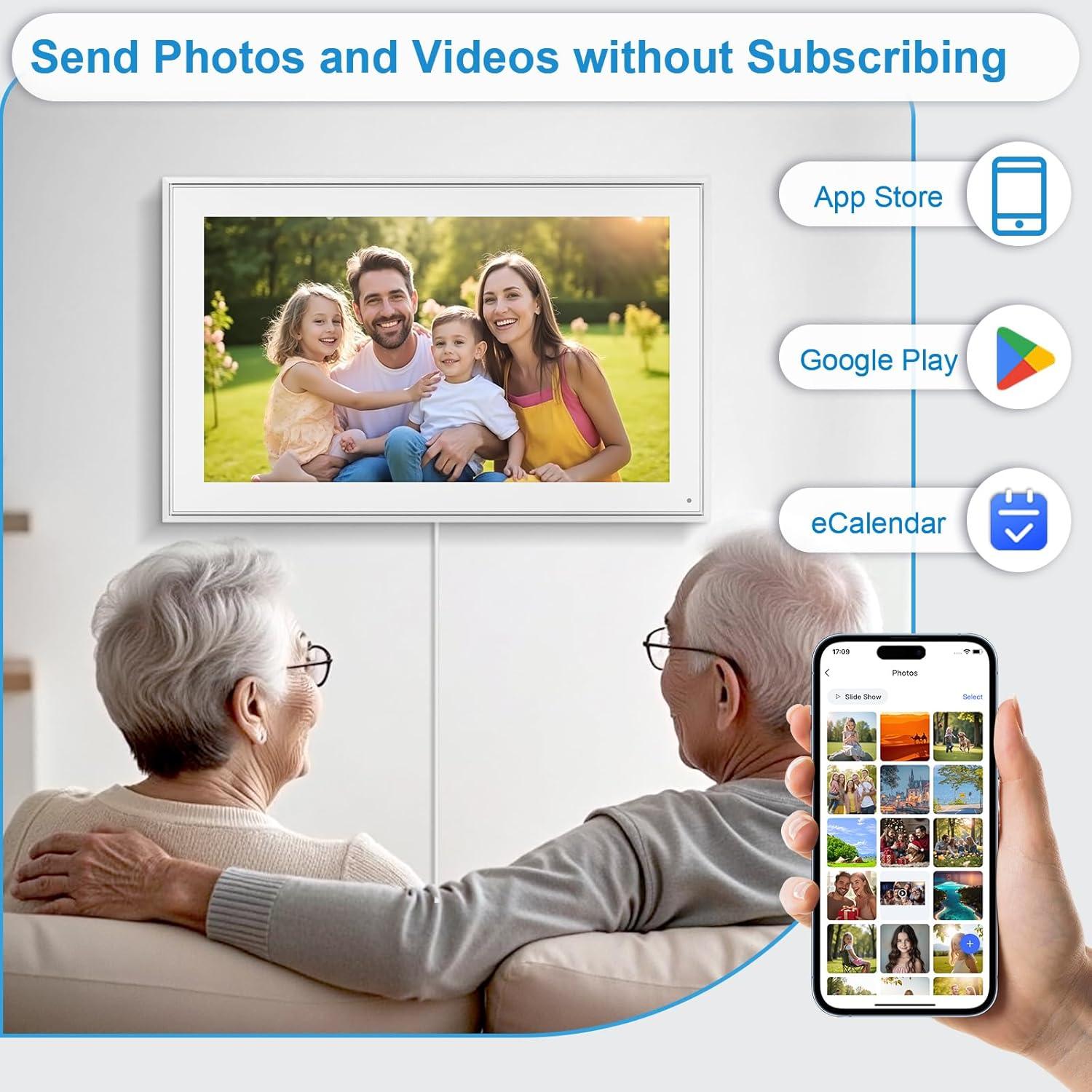 Calendario Digital de Pared BQQJDD 15.6" HD 32GB 2025