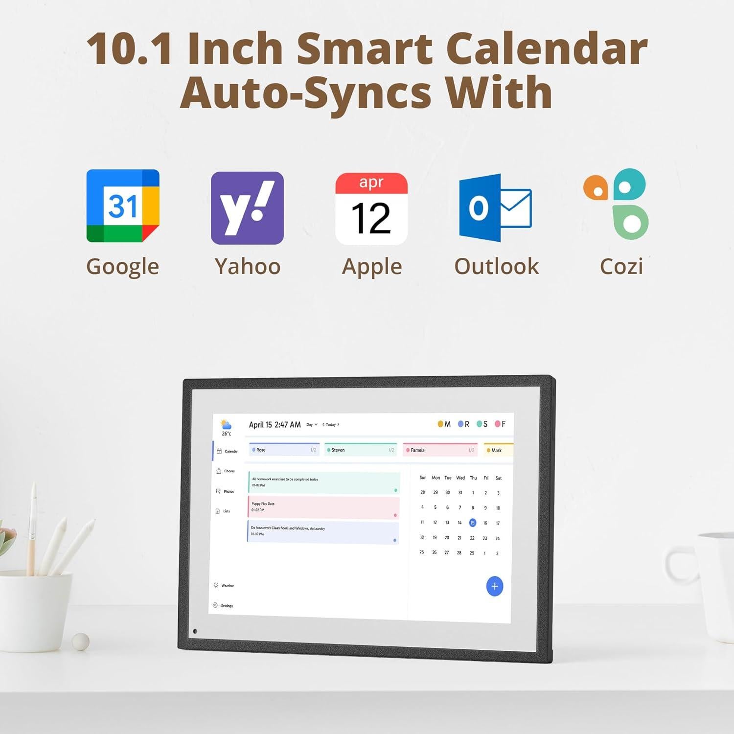Calendario Digital Dragon Touch 10.1" Pantalla Táctil Interactiva
