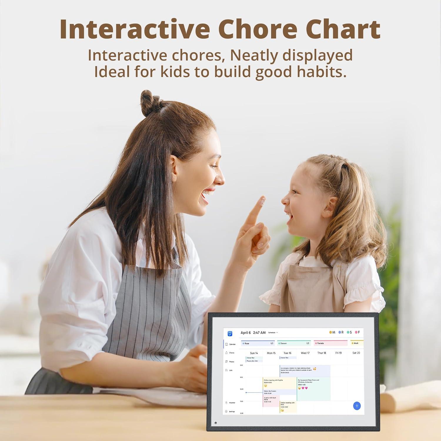 Calendario Digital Dragon Touch 10.1" Pantalla Táctil Interactiva