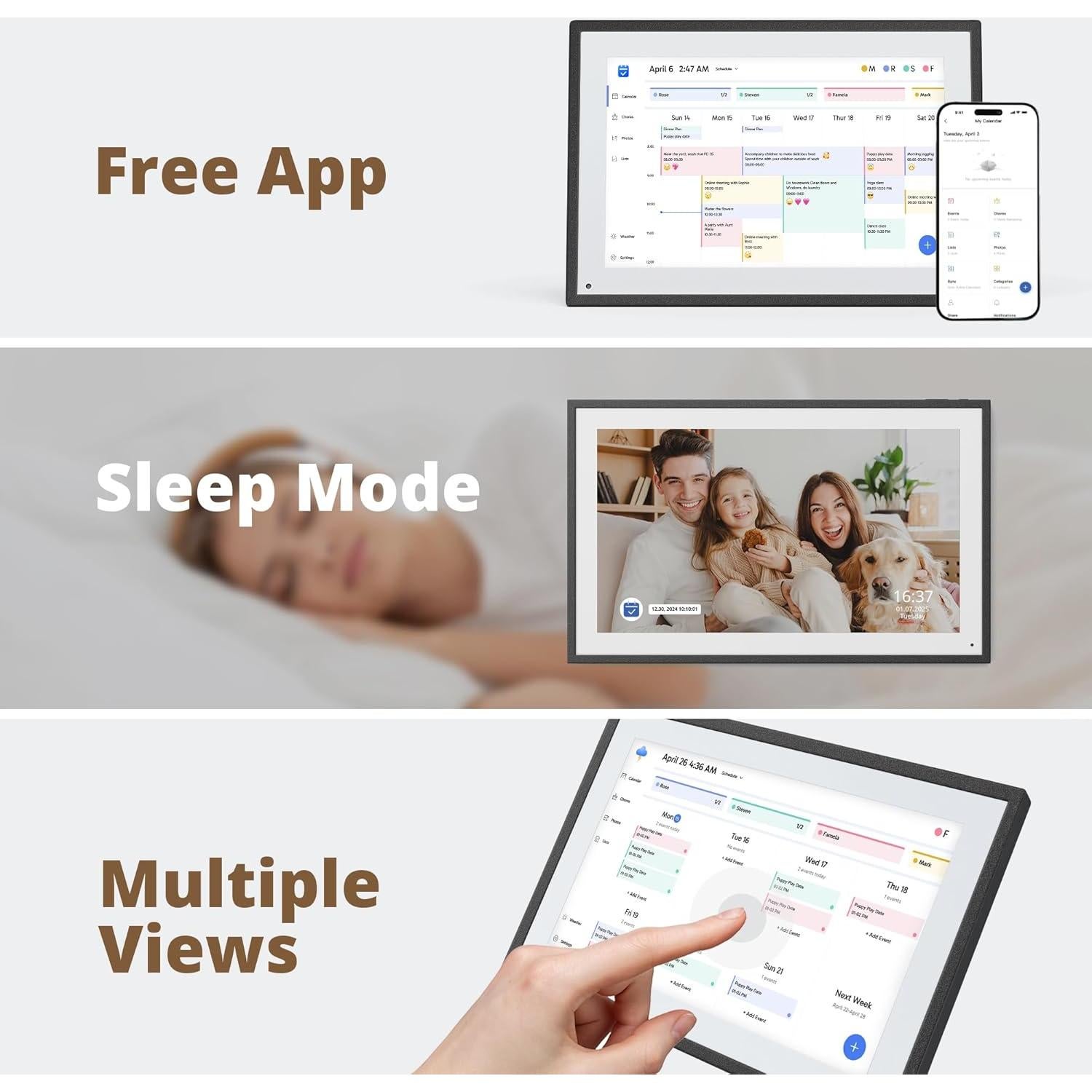 Calendario Digital Dragon Touch 10.1" Pantalla Táctil Interactiva