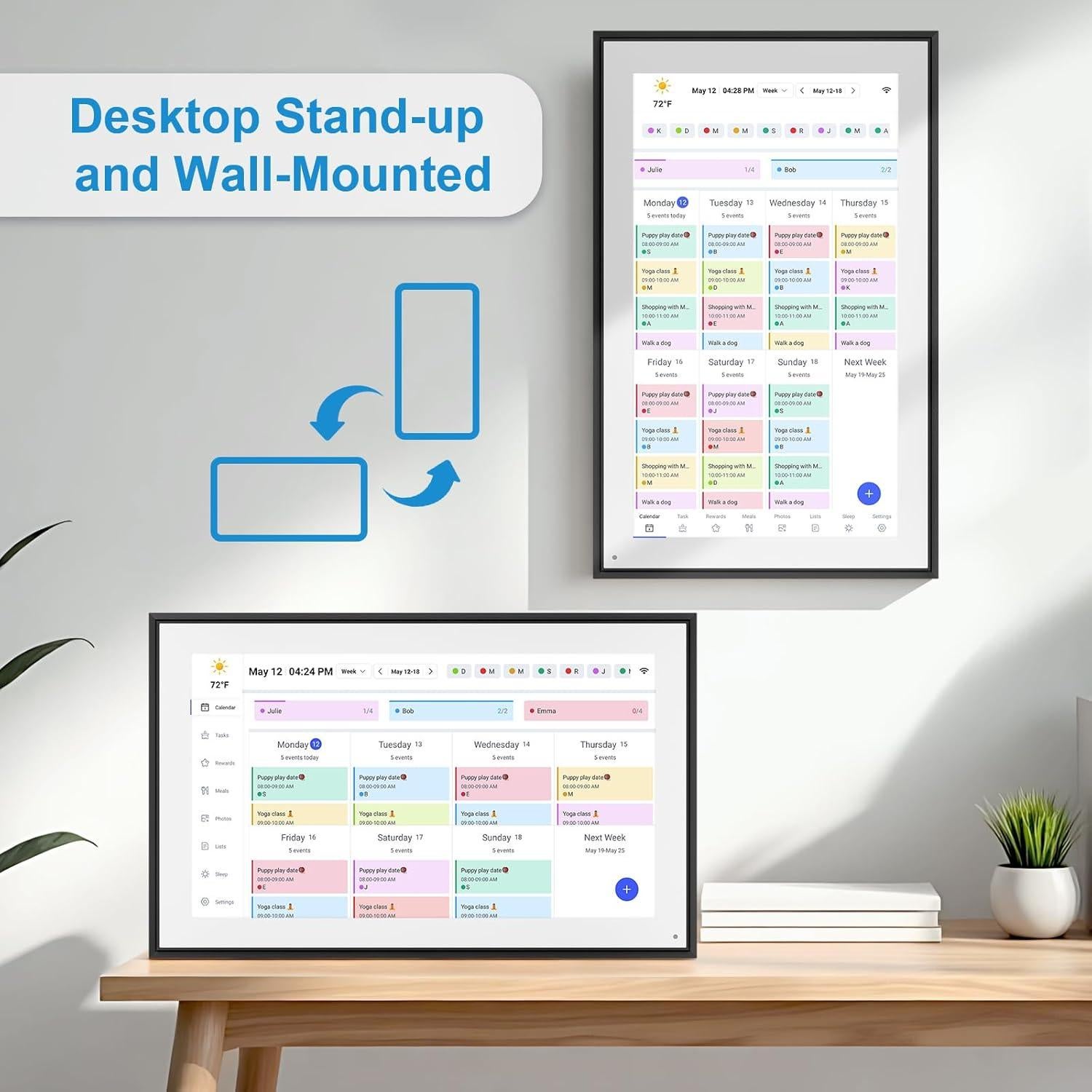 Calendario Digital 15.6" BQQJDD Pantalla Táctil Full HD