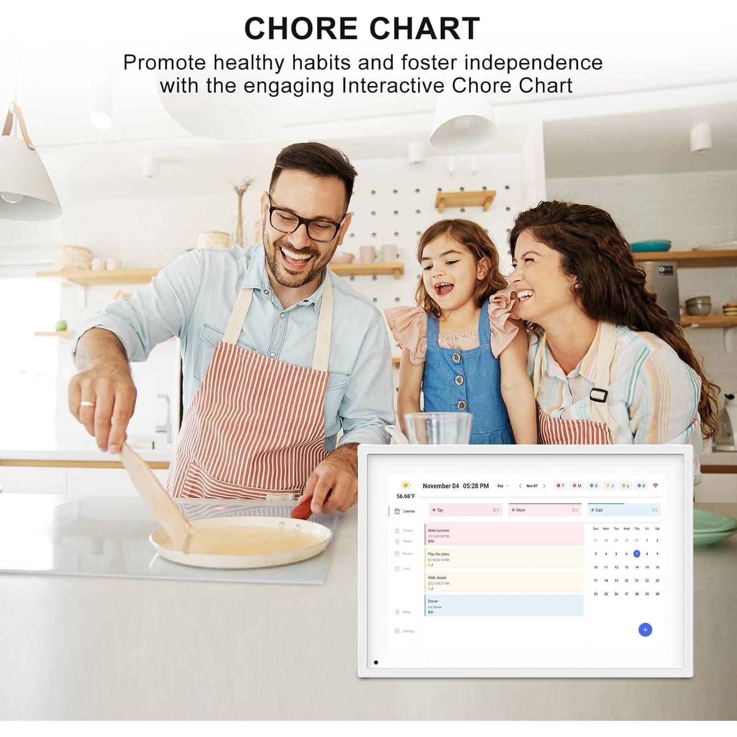 Planificador Digital Inteligente Moonka 10.1" Pantalla Táctil HD