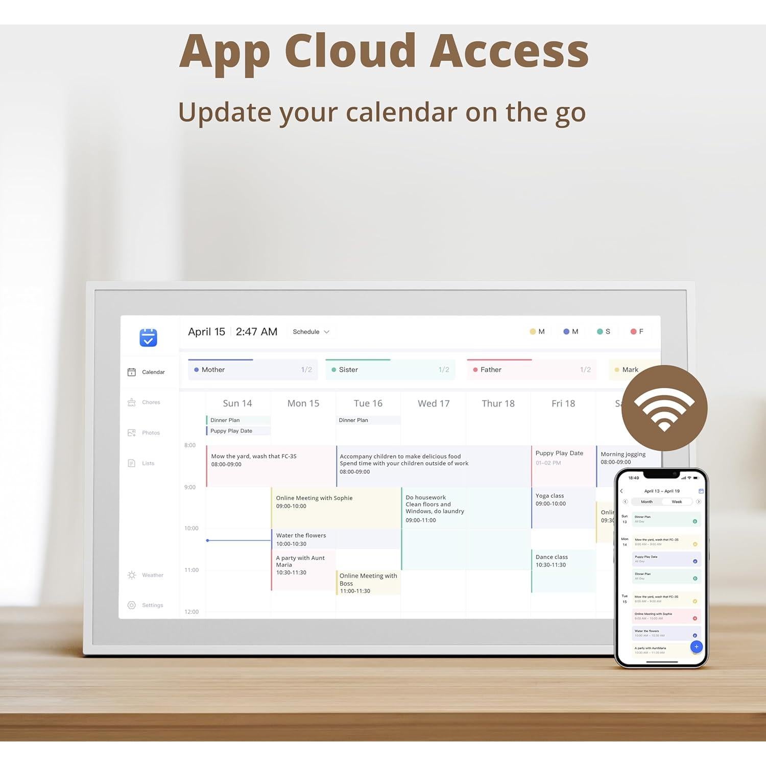 Calendario Digital Dragon Touch 21.5" FHD Táctil Inteligente
