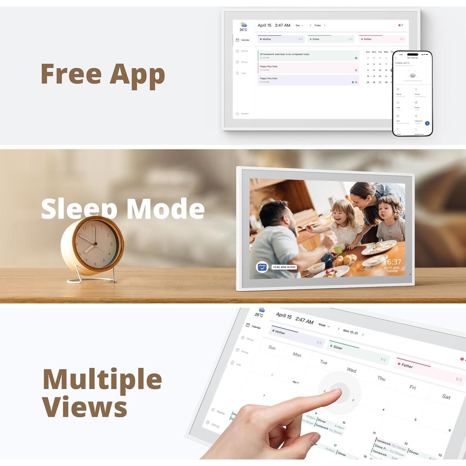 Calendario Digital Dragon Touch 21.5" FHD Táctil Inteligente