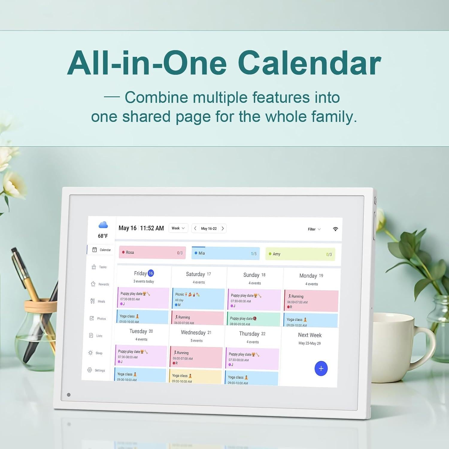 Calendario Digital Inteligente Canupdog 10.1" WiFi HD