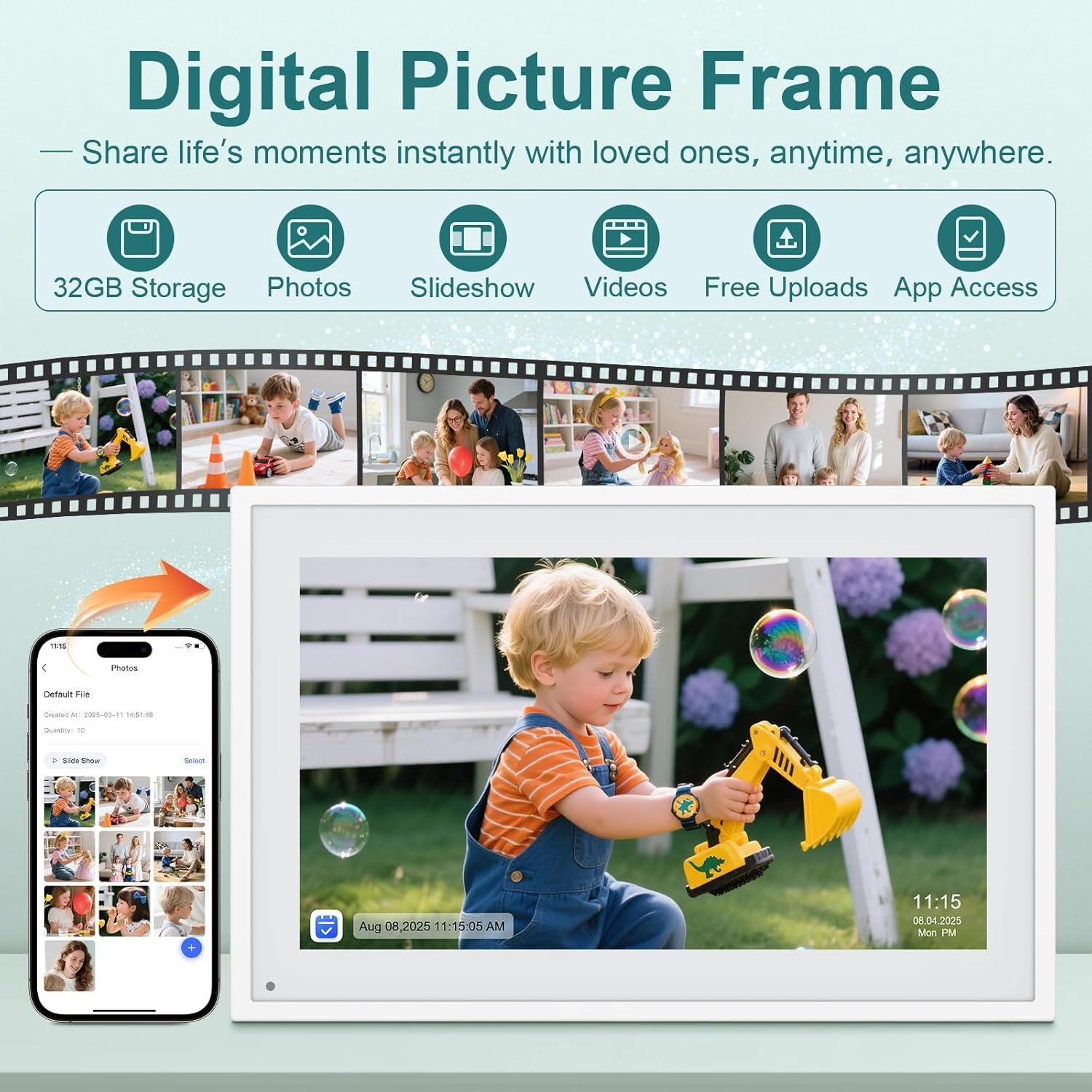 Calendario Digital Inteligente Canupdog 10.1" WiFi HD