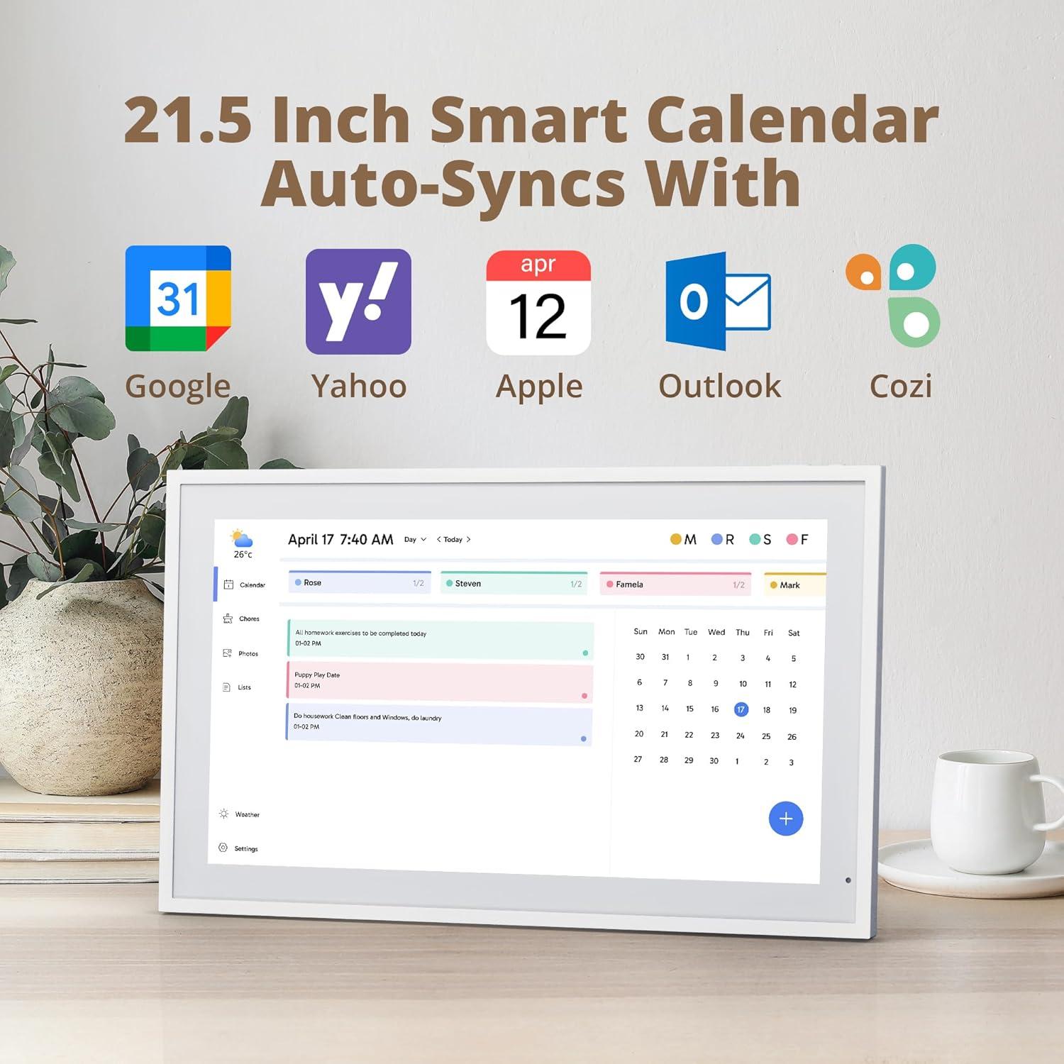 Calendario Digital Dragon Touch 21.5" Pantalla Táctil FHD