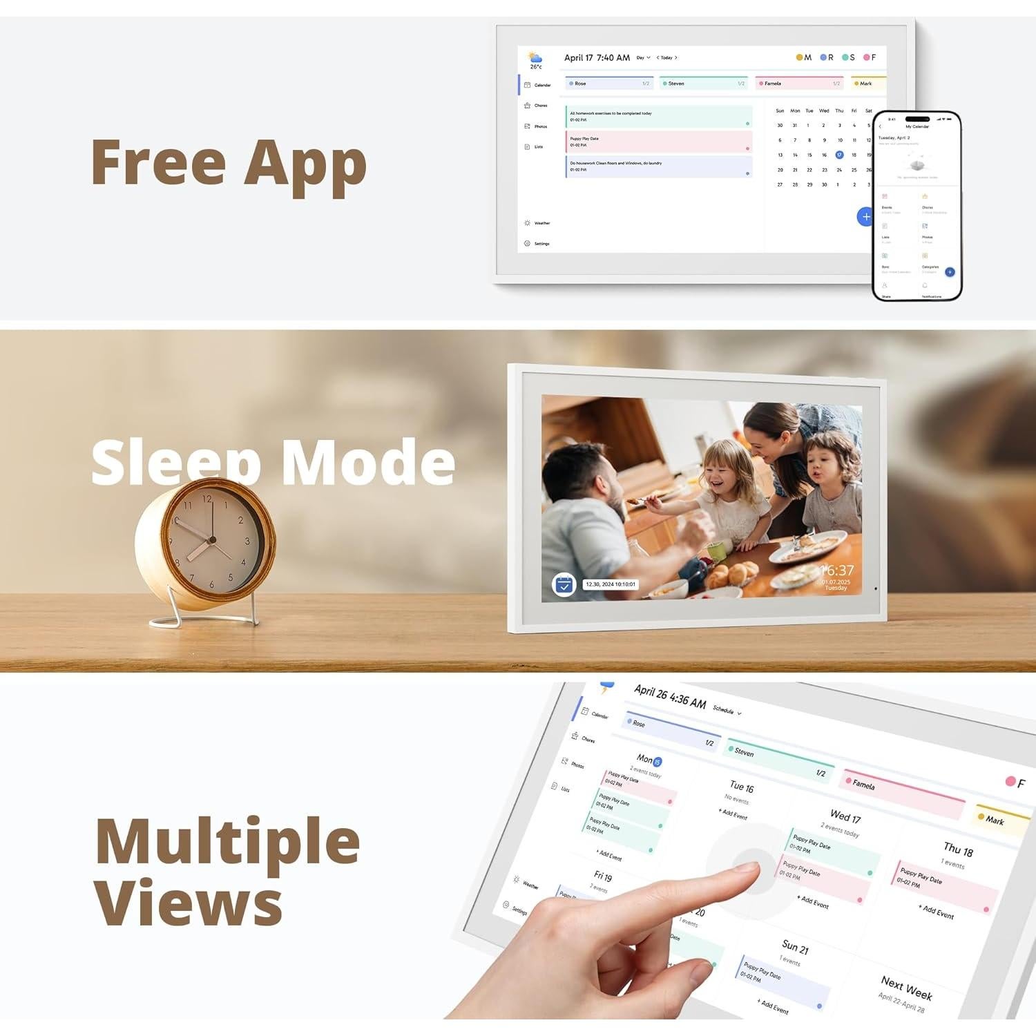 Calendario Digital Dragon Touch 21.5" Pantalla Táctil FHD