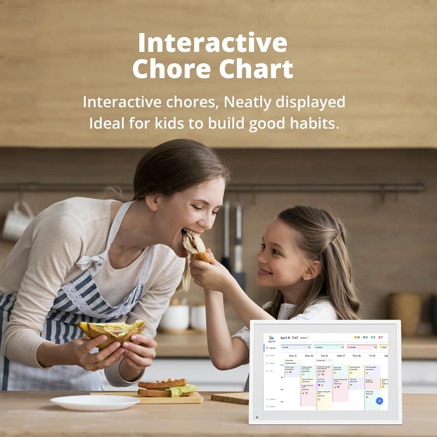 Calendario Digital Dragon Touch 10.1" Pantalla Táctil Inteligente