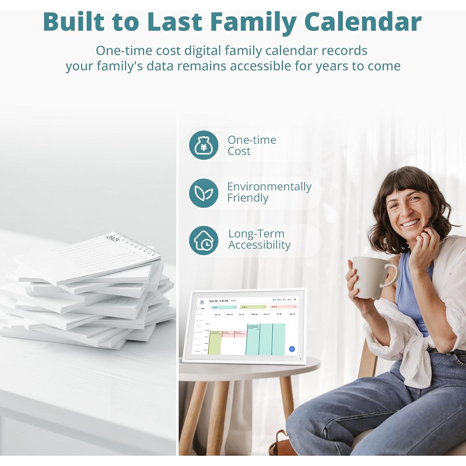Calendario Digital 15.6" Dragon Touch TM15 Pantalla Táctil
