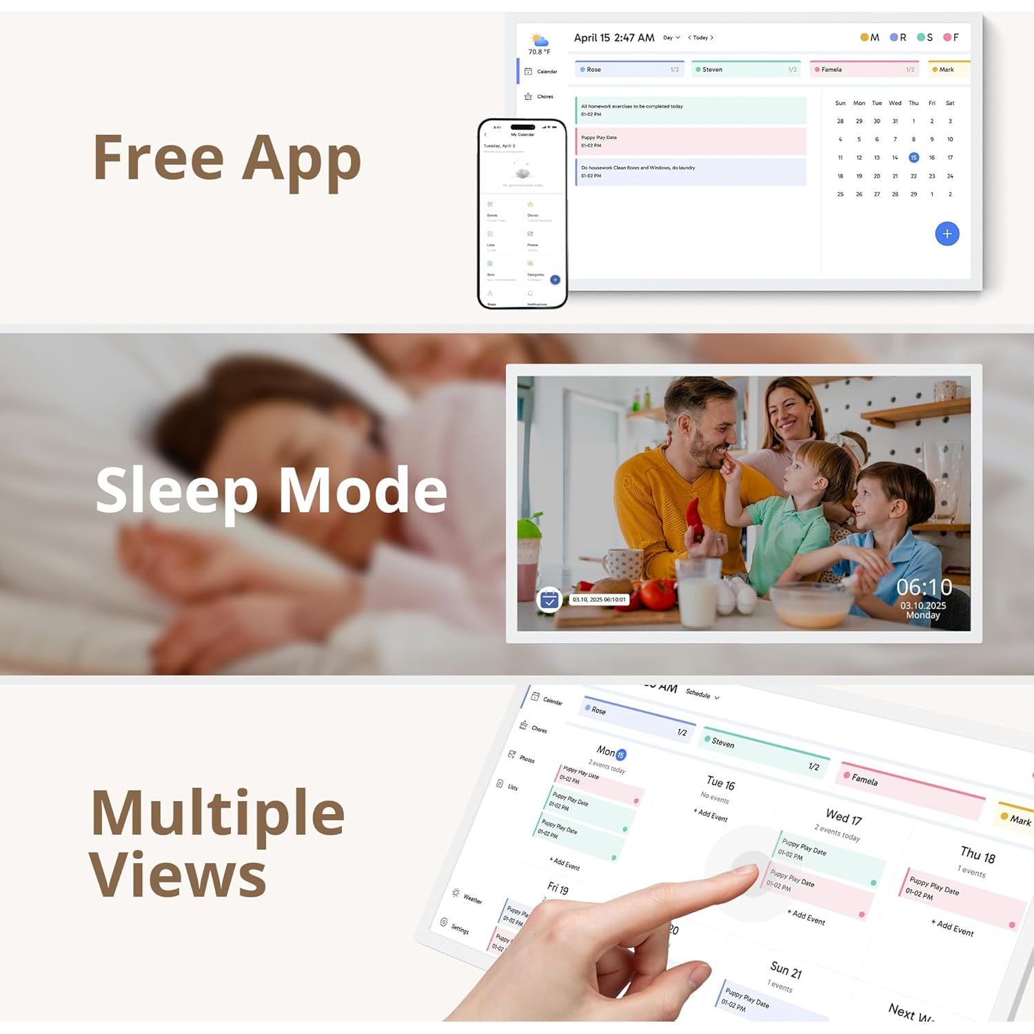 Calendario Digital 32" Dragon Touch FHD Interactivo Montable