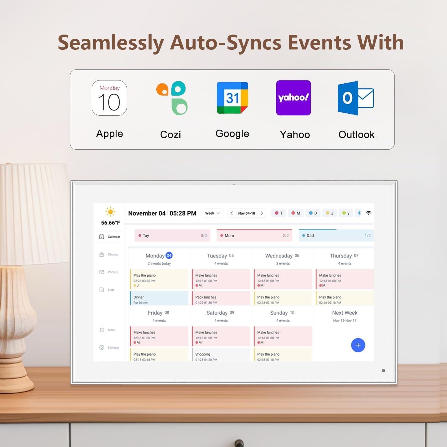 Planificador Digital Inteligente 15.6" dxmart con Pantalla Táctil HD