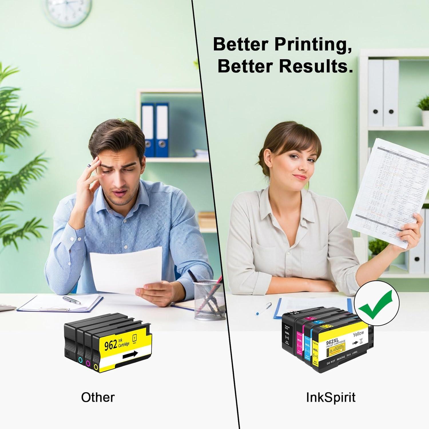 Combo de Cartuchos de Tinta 962 XL Compatible HP - Negro y Color