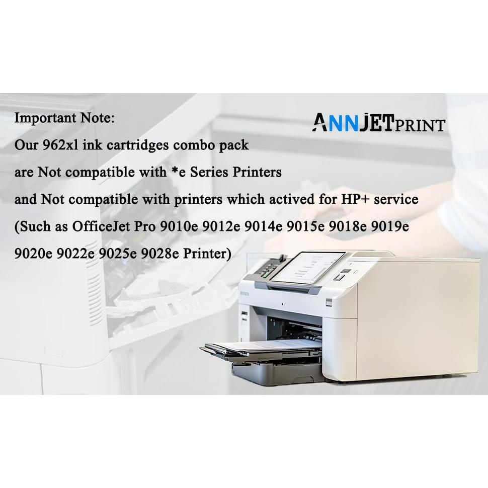 Cartuchos de tinta 962XL HP para impresoras OfficeJet Pro 4 Pack