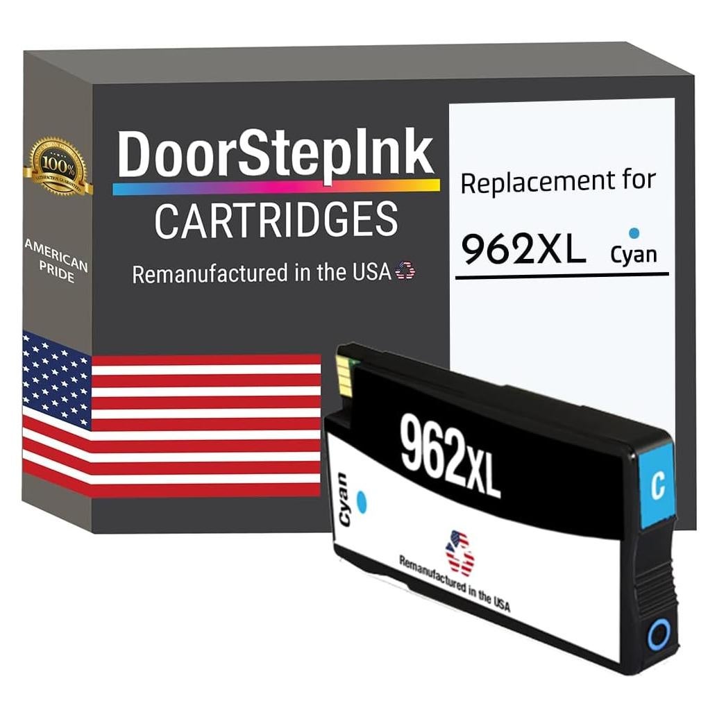 Cartucho de tinta remanufacturado HP 962XL Cian - Alto rendimiento 2000 páginas