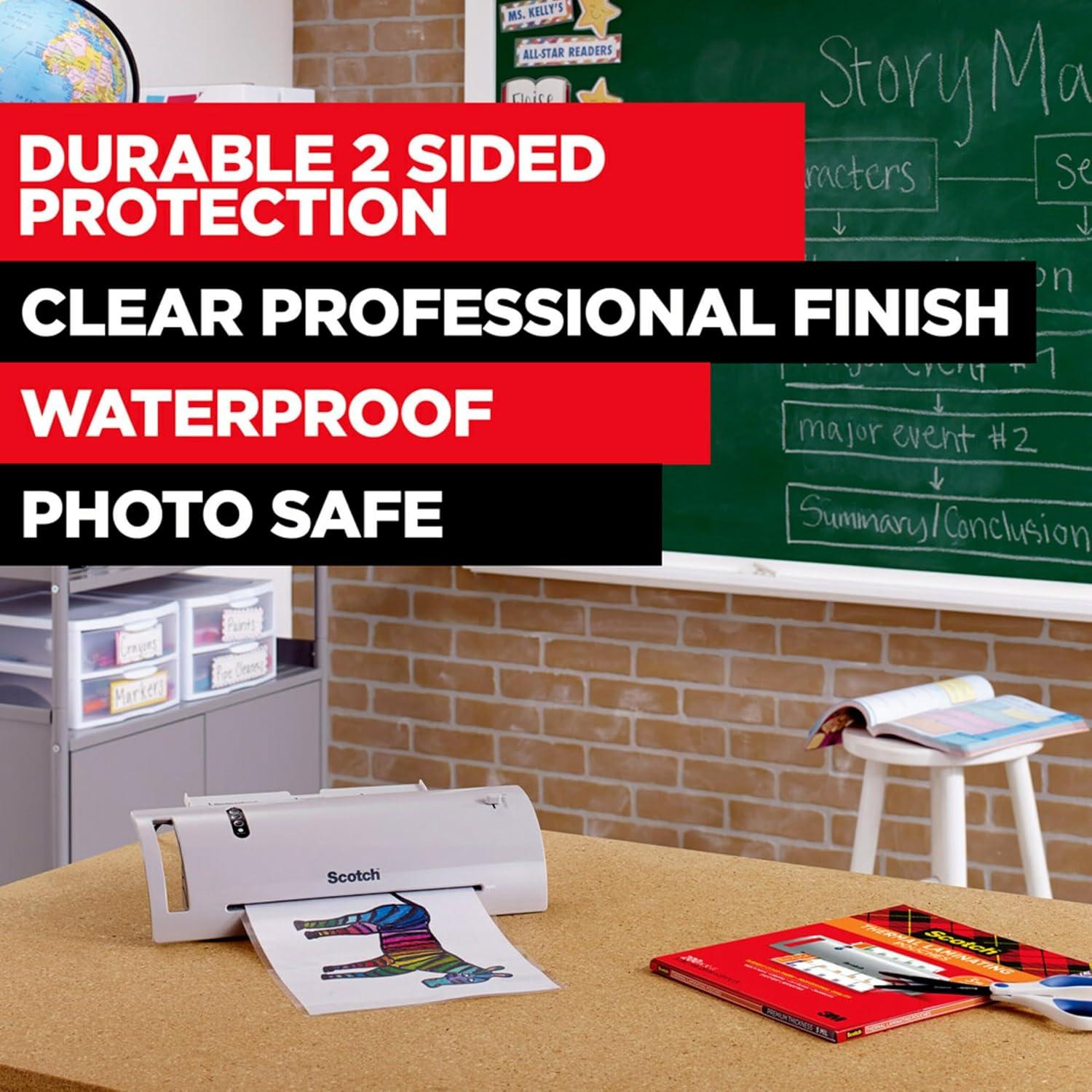 Bolsas de Laminado Térmico Scotch 50 Hojas Carta 22.6x29cm