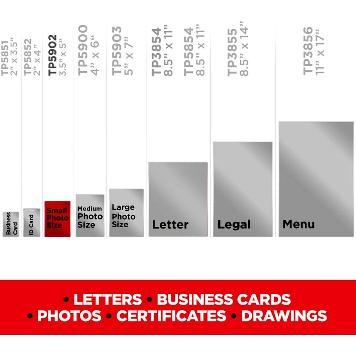 Bolsas de Laminado Térmico Scotch 50 Hojas Carta 22.6x29cm