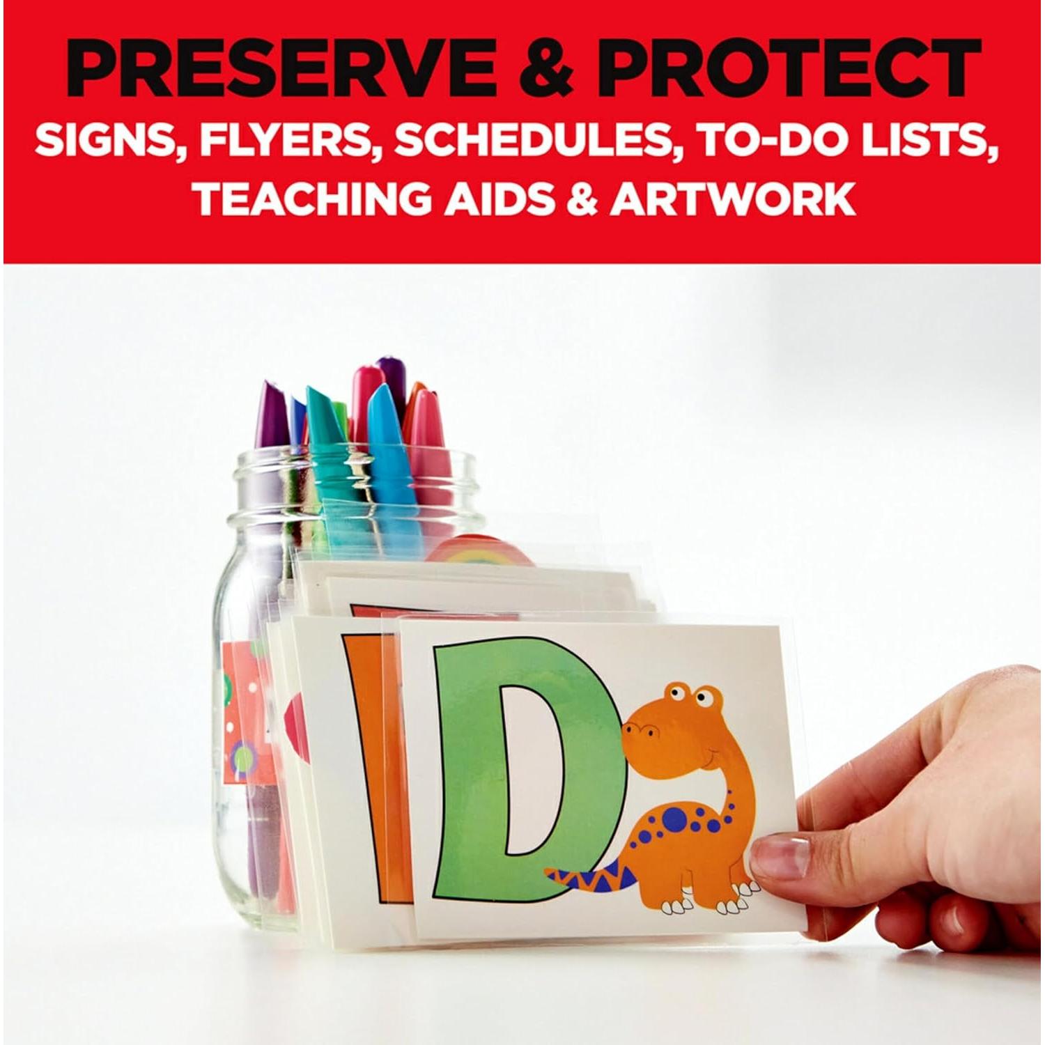 Bolsas de Laminado Térmico Scotch 50 Hojas Carta 22.6x29cm