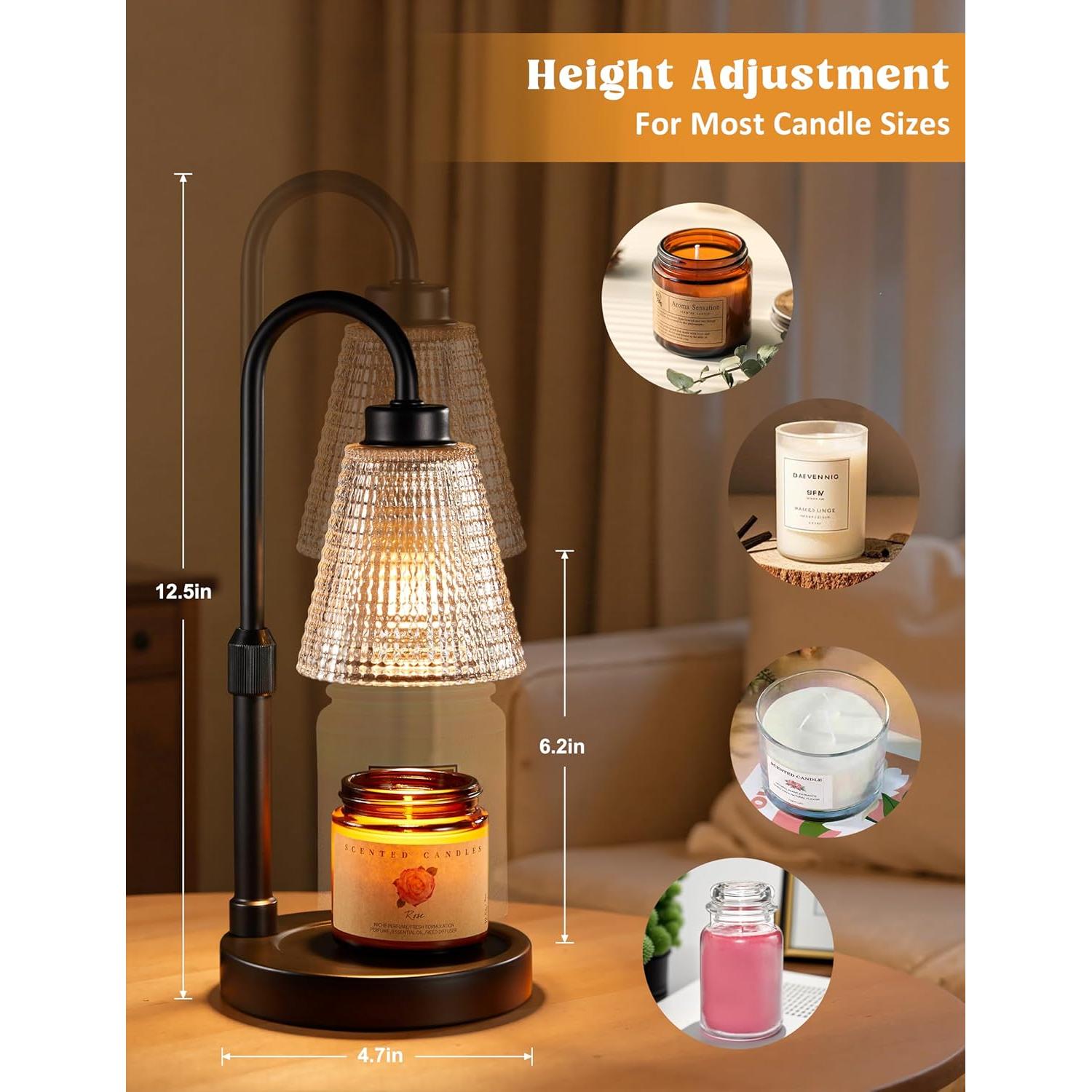 Lámpara Calentadora de Velas Innqoo Regulable con Temporizador