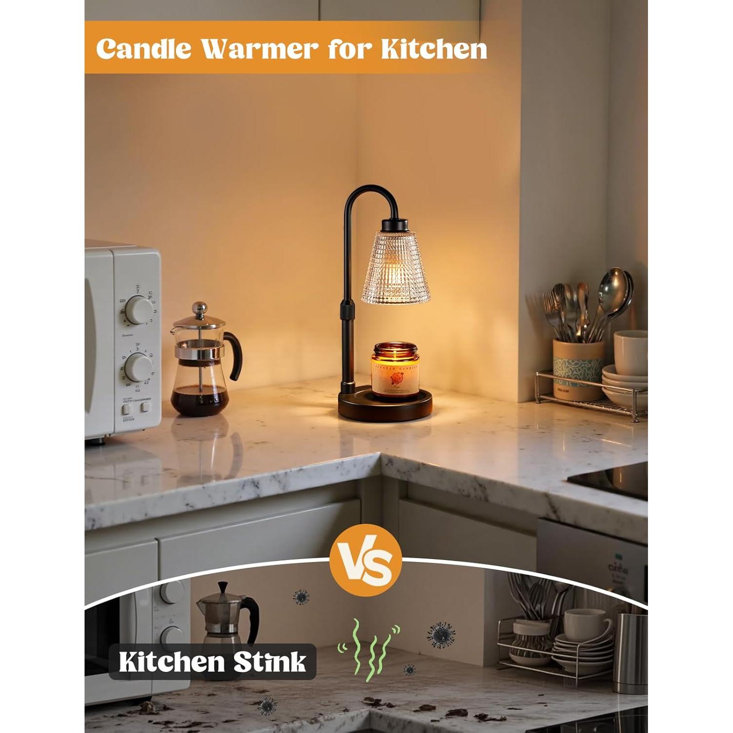 Lámpara Calentadora de Velas Innqoo Regulable con Temporizador