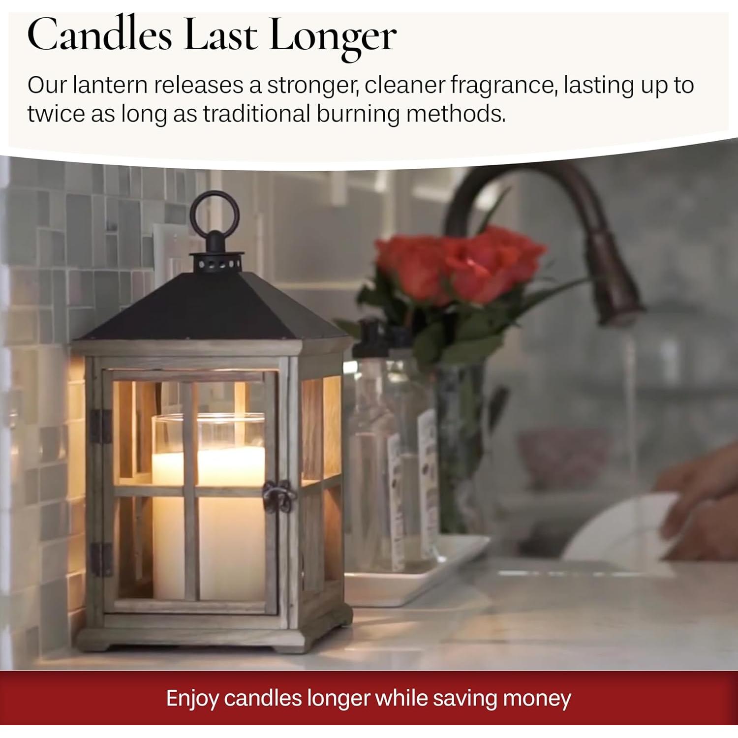 Linterna Calentadora de Velas Candle Warmers Granja Blanca 30.48 cm