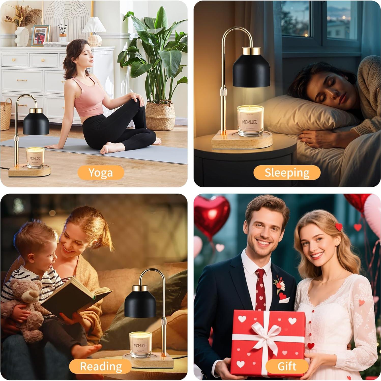 Lámpara Calentadora de Velas MOMIUCO con Temporizador y Regulador