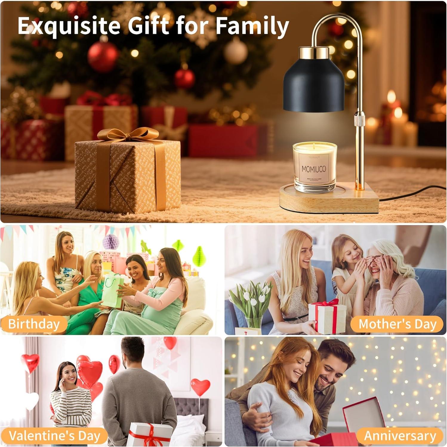 Lámpara Calentadora de Velas MOMIUCO con Temporizador y Regulador