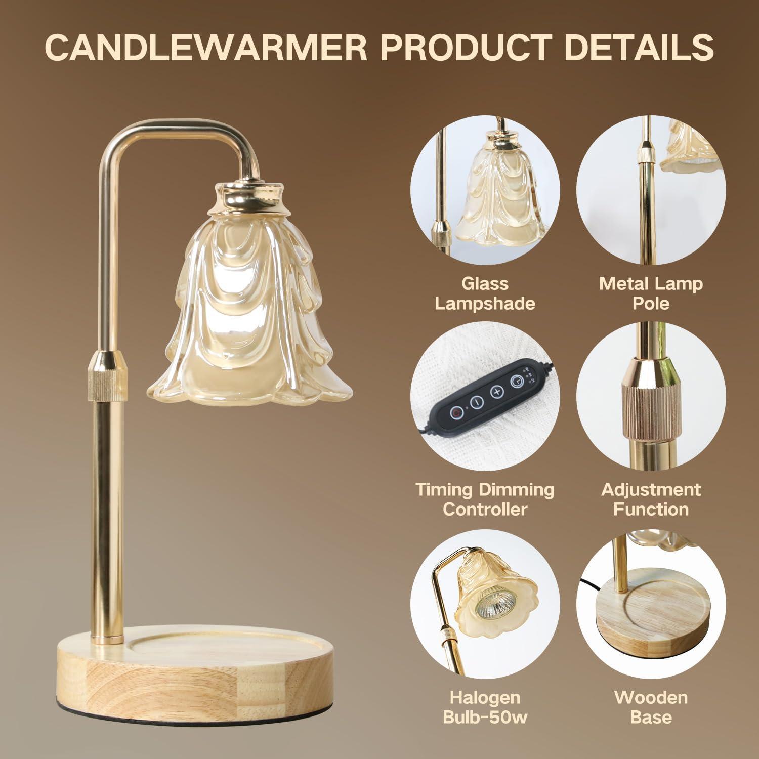 Lámpara Calentadora de Velas Droyek con Temporizador 50W