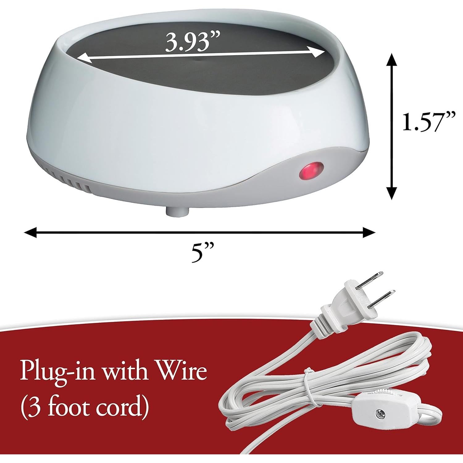 Calentador de Velas Auto Apagado Candle Warmers 04 Blanco