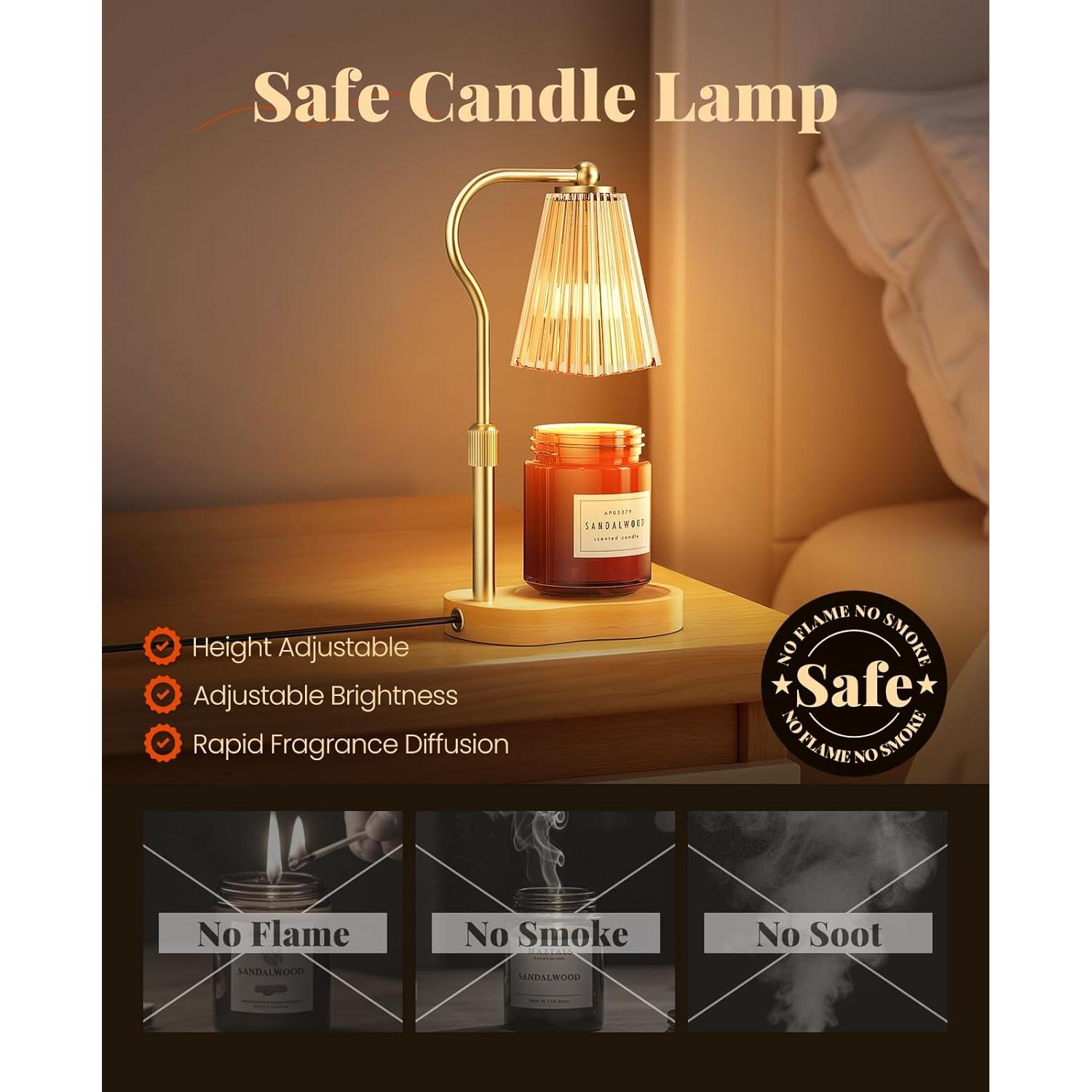 Lámpara Calentadora de Velas Evertrip JOM-1001 Ámbar 50W