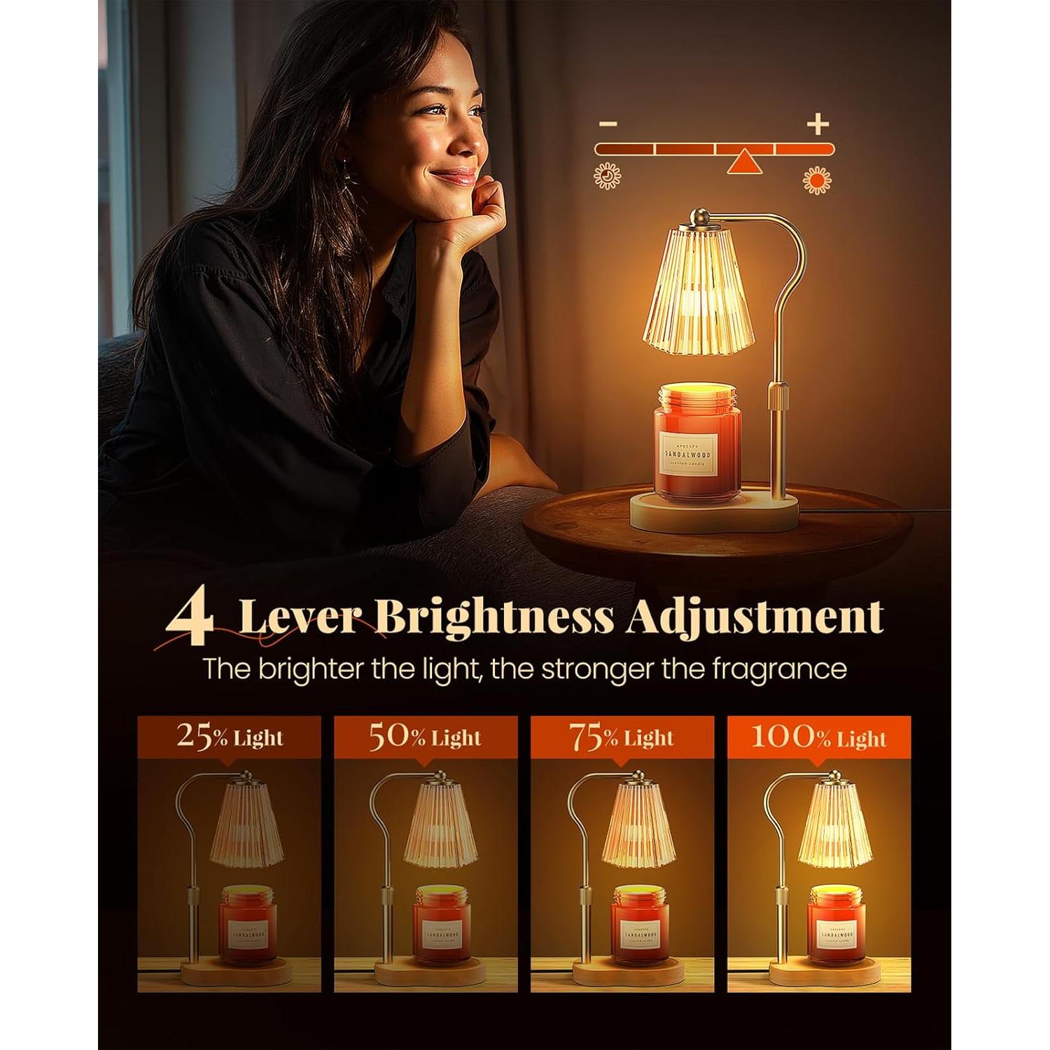 Lámpara Calentadora de Velas Evertrip JOM-1001 Ámbar 50W