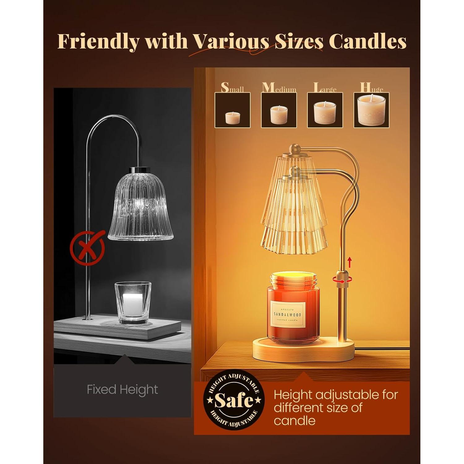 Lámpara Calentadora de Velas Evertrip JOM-1001 Ámbar 50W