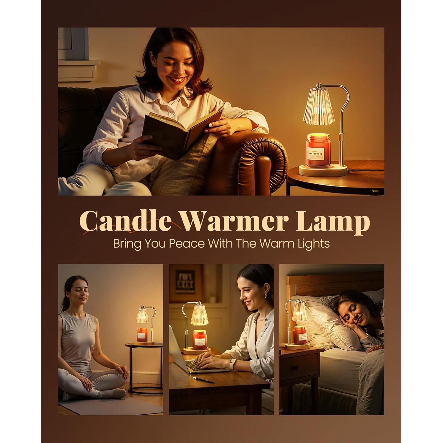 Lámpara Calentadora de Velas Evertrip JOM-1001 Ámbar 50W