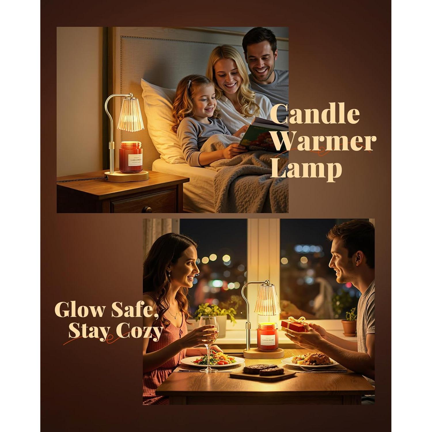 Lámpara Calentadora de Velas Evertrip JOM-1001 Ámbar 50W