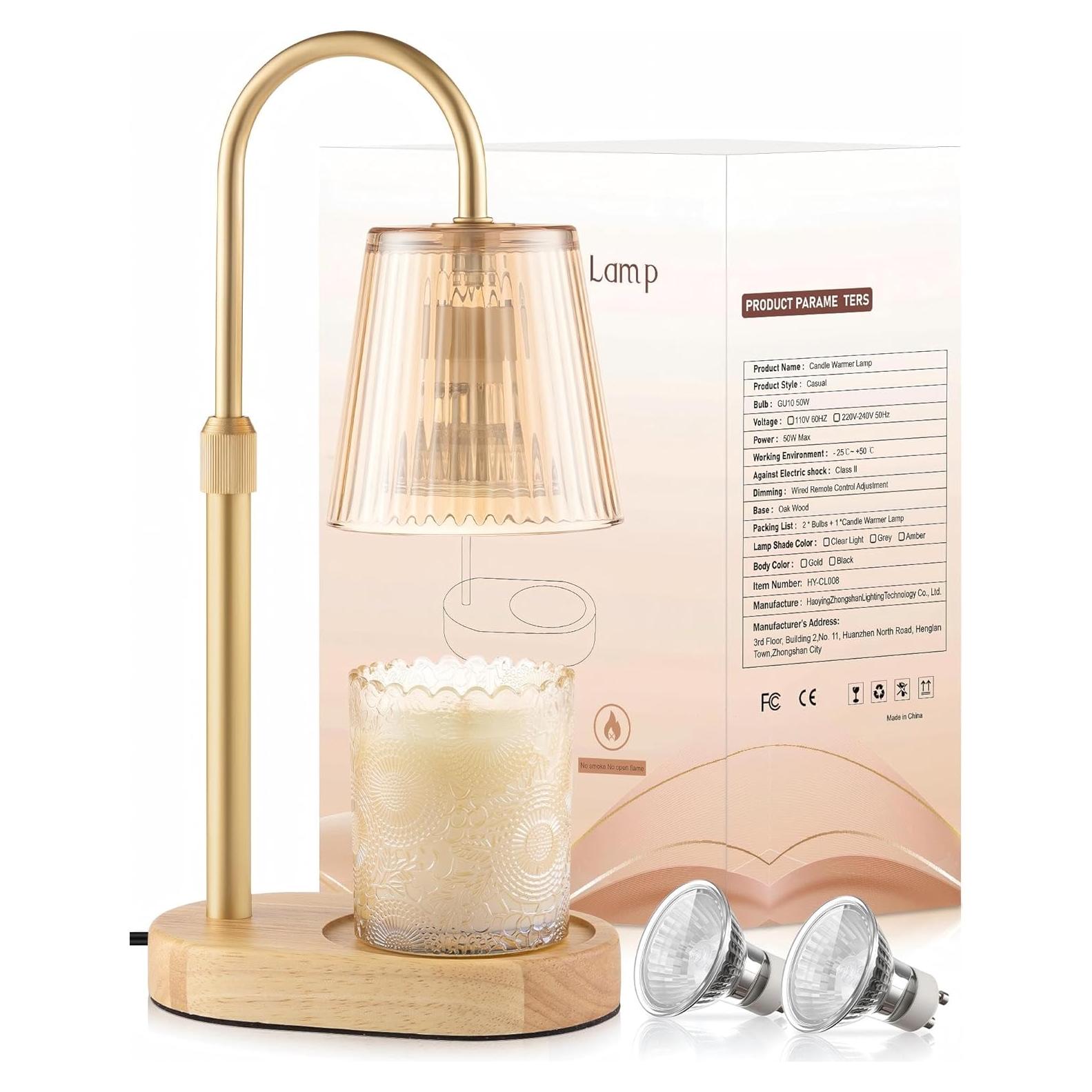 Lámpara Calentadora de Velas Warlisou Ajustable con Temporizador