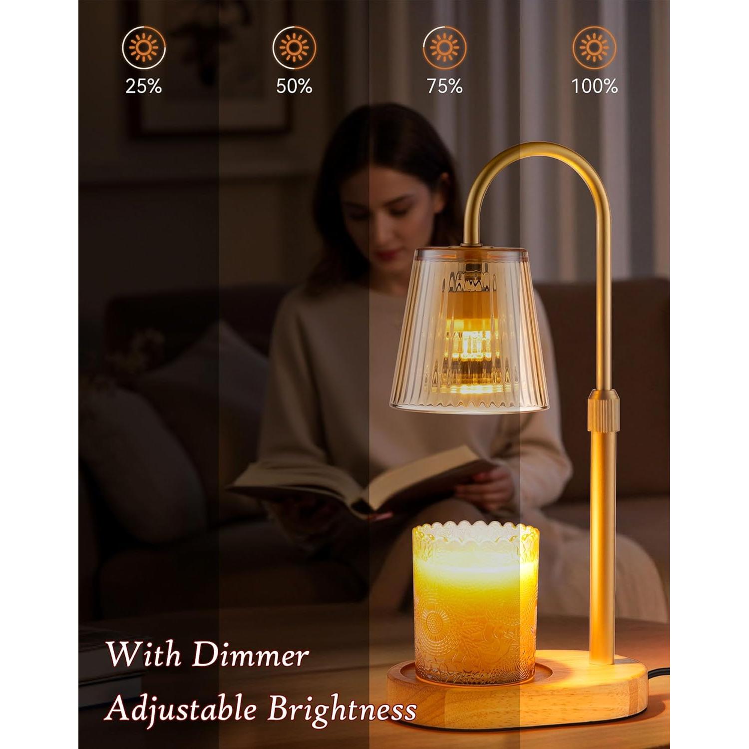 Lámpara Calentadora de Velas Warlisou Ajustable con Temporizador